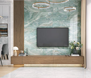 Керамогранит Elegance Tiles & Stone Midnight Obsidian 60x120 Голубой Полированный