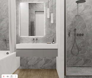 Керамогранит Cerdinia Sovereign Stone Grigio Moderno 59,5x59,5 Серый Матовый