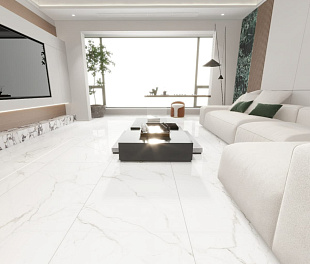 Керамогранит Celestial body White Tile 120x60 Белый Полированный