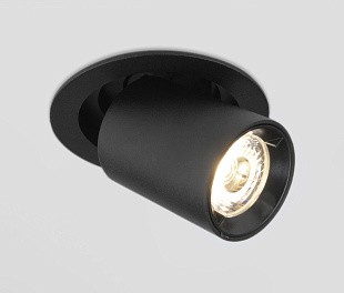 Встраиваемый точечный светодиодный светильник 9917 LED 10W 4200K черный матовый