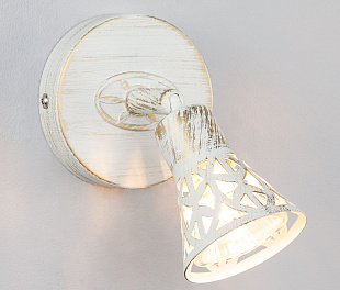 Настенный светильник 20027/1 белый с золотом