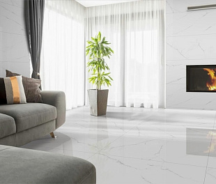 Керамогранит Desert White marble White 120x60 Белый Сатинированный