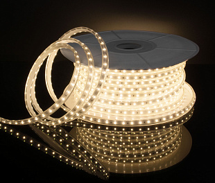 Светодиодная лента Лента светодиодная 220V 14,4W 120Led 2835 IP65 дневной белый, 50 м