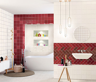 Керамогранит Vehicle House Red 7,5x15 Красный Глянцевый