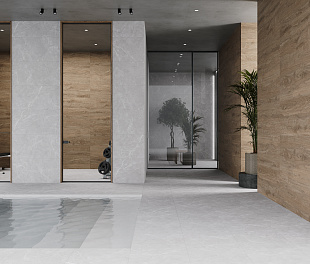 Керамогранит CeraLux Shiny stone Gray 60x120 Серый Матовый