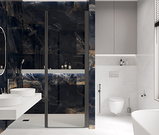 Керамогранит CeraLux Galaxy Black 80x80 Черный Полированный