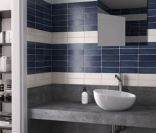 Керамогранит Foreign Inferno Blue 20x6,5 Синий Матовый
