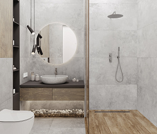 Керамогранит CeraLux Chimera Grey 120x60 Серый Матовый