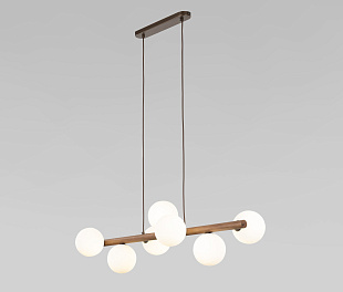 Подвесной светильник со стеклянными плафонами 10272 Estera Wood