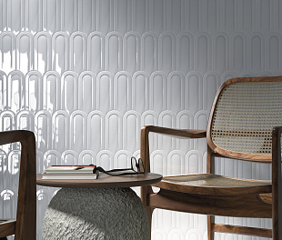 Керамогранит ArtisanTiles Rofl White 21,5x8 Белый Глянцевый