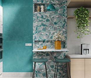 Керамогранит Ceramosa Tiles Draft Blue 120x60 Голубой Матовый
