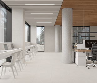 Керамогранит CeraLux Gypsum White Matte 59,5x59,5 Белый Матовый