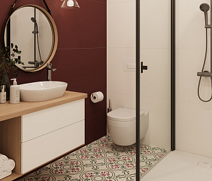 Керамогранит Old Little Solid color Red Matte 120x60 Красный Матовый