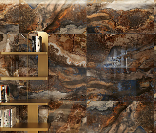 Керамогранит Cerastone Harmonia Melodies Dark Marble 60x120 Коричневый Полированный