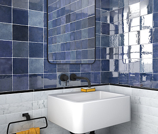 Керамогранит Foreign Lily Blue Glossy 13,2x13,2 Синий Глянцевый