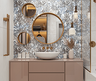 Керамогранит Edge ceramics Elizabeth Blue 60x120 Синий Карвинг