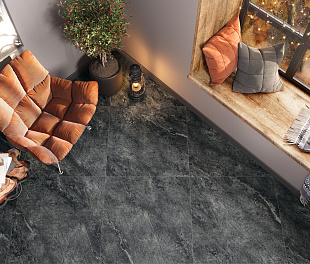 Керамогранит Elegance Tiles & Stone Asi Black 80x80 Черный Матовый