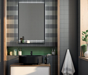 Керамогранит Eco-Friendly Products Натуральный Black  9,8x9,8 Черный Матовый