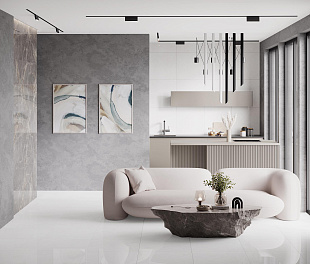 Керамогранит CeraLux Roman 60x59.5 Белый Полированный