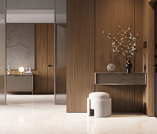 Керамогранит CeraLux Souffle Beige Polished 180x60 Бежевый Полированный