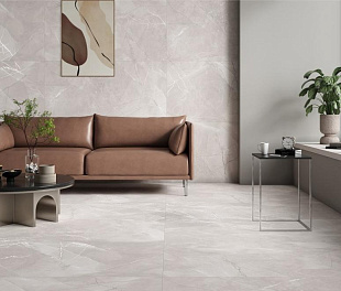 Керамогранит TerraCraft Leather Gray 120x60 Серый Полированный