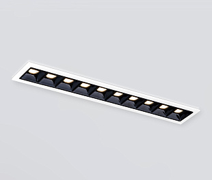 Встраиваемый точечный светодиодный светильник 9922 LED 20W 4200K белый/черный