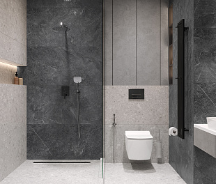 Керамогранит CeraLux Ground level Graphite 120x60 Графитовый Матовый