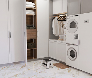 Керамогранит Edge ceramics Flexible White Marble 120x60 Белый Сатинированный