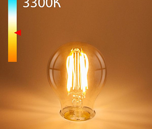 Филаментная светодиодная лампа А60 12W 3300K E27 (тонированная) BLE2710