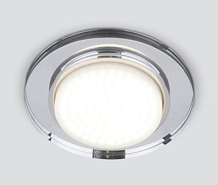 Точечный светильник 8061 GX53 SL  зеркальный/серебро