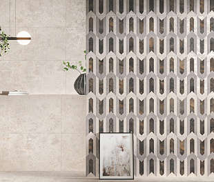 Керамогранит Desert Hubert Light Gray 120x60 Светло-серый Карвинг