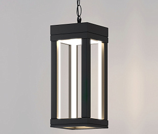 Уличный подвесной светодиодный светильник Frame LED IP54 1528 TECHNO LED черный