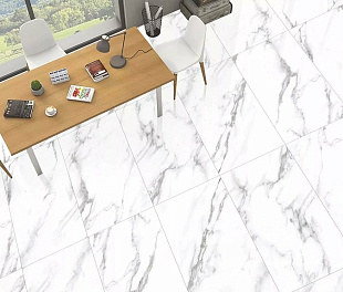 Керамогранит Lunar tiles Glossy 60x120 White statuario Белый Полированный