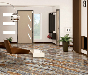 Керамогранит AquaStone Ceramic India Ocean Enclave 60X120 Nature Коричневый Полированный
