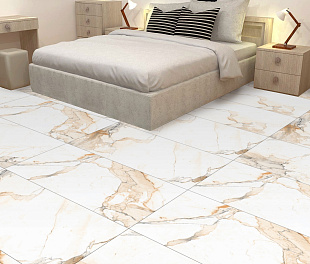 Керамогранит Lunar tiles Carving soft White-61 60x120 Белый Матовый