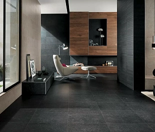 Керамогранит Lunar tiles Carving soft Space black 60x120 Черный Матовый карвинг