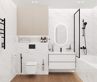 Керамогранит Cerdinia Cutting Marble White 80x80 Белый Матовый