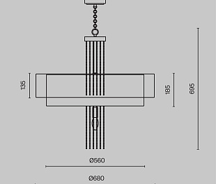 Подвесной светильник Maytoni MOD151PL-05G