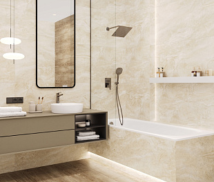 Керамогранит CeraLux Polarisize Beige carving 59,5x59,5 Бежевый Матовый карвинг