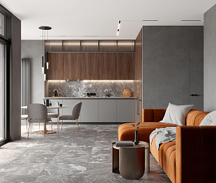 Керамогранит CeraLux Ethereal Grey Haven 60x59.5 Серый Матовый