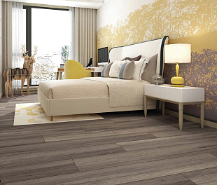 Керамогранит CeraLux Forest oak Wenge 19.50x120.2 Серый Матовый
