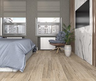 Керамогранит CeraLux MistHaven Bounds Brown Matte 119,5x19,6 Коричневый Матовый