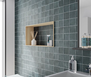 Керамогранит Foreign Bertucelli Blue Matte 10x10 Голубой Матовый