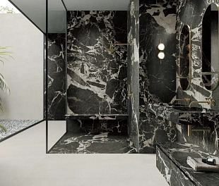 Керамогранит Ceramosa Tiles Quantum Shade Black 60x120 Черный Лаппатированный