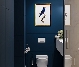 Керамогранит Old Little Solid color Blue Matte Monocolor 120x60 Синий Матовый