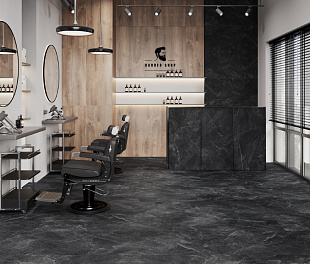 Керамогранит CeraLux Old Rome Black 120x60 Черный Матовый