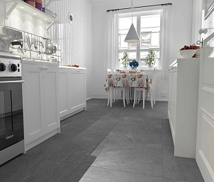 Керамогранит Litestone Setuniq Black60x120 Черный Глазурованный
