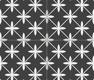 Керамогранит Ray Starburst Black Pre. 45x45 Черный Матовый
