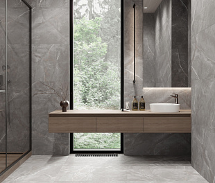 Керамогранит CeraLux Timplast Grey-beige Matt 59,5x59,5 Серо-бежевый Матовый карвинг