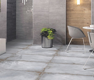Керамогранит AquaStone Ceramic India India Oasis 60X120 Light Серый Полированный